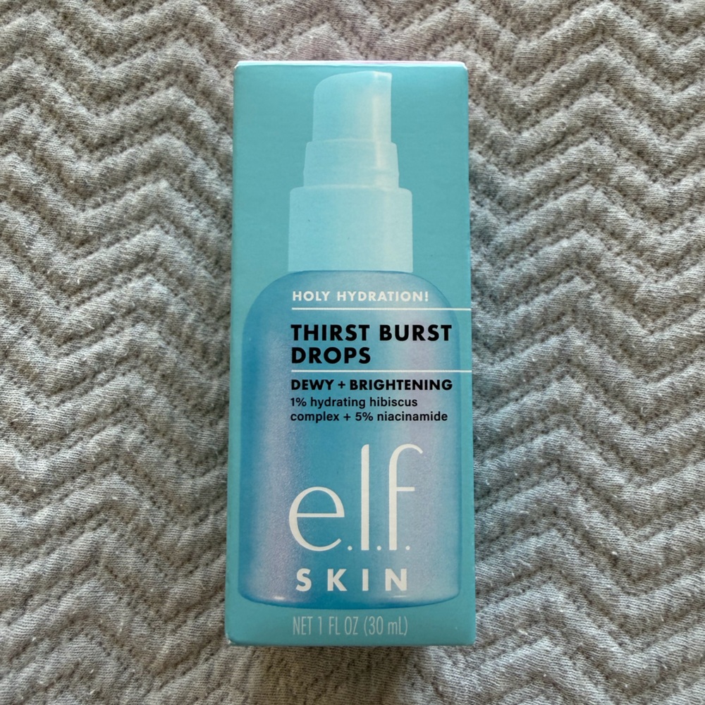 e.l.f Holy Hydration Thirst Burst Drops Niacinamide Glow Serum 1oz - Picture 2 of 4